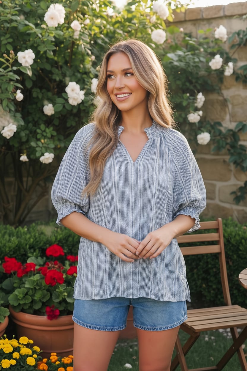 Easy Does It Puff Sleeve Blouse