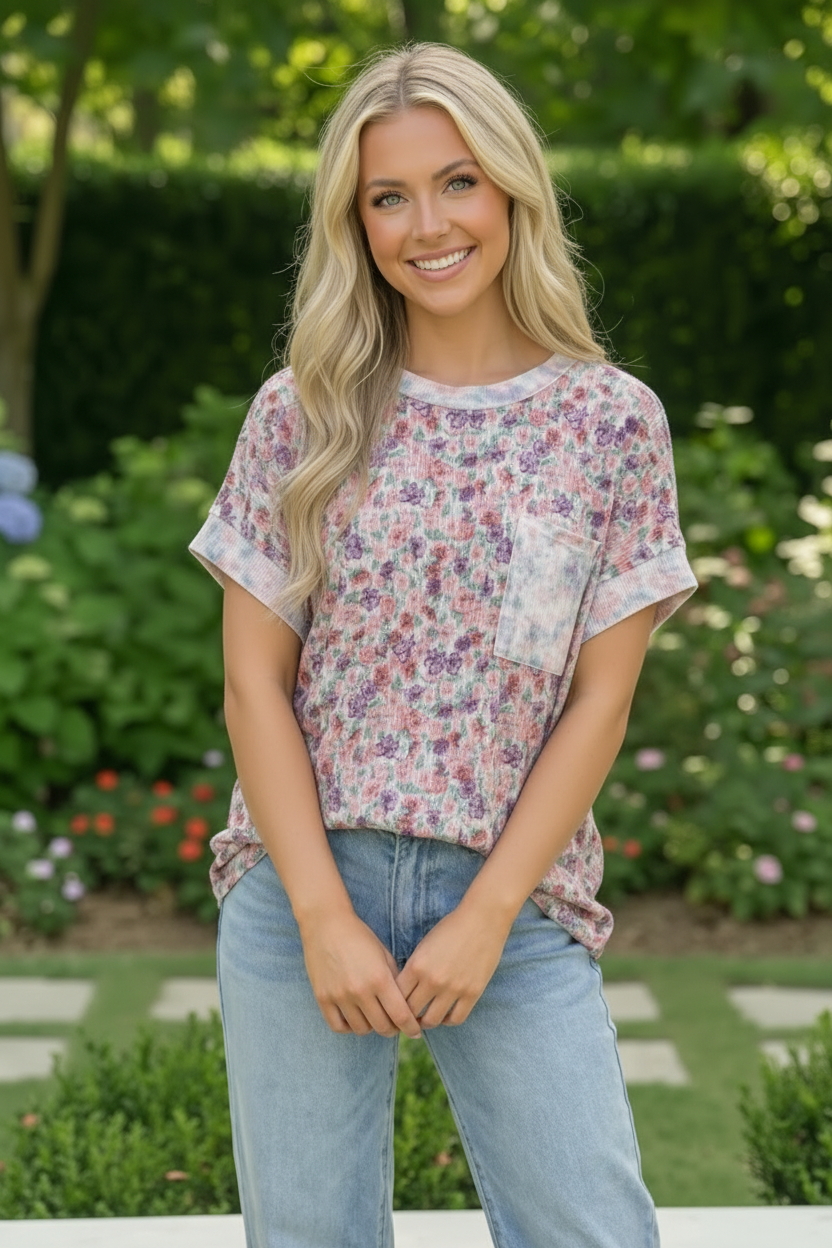 Patchwork Dreams Short Sleeve Top